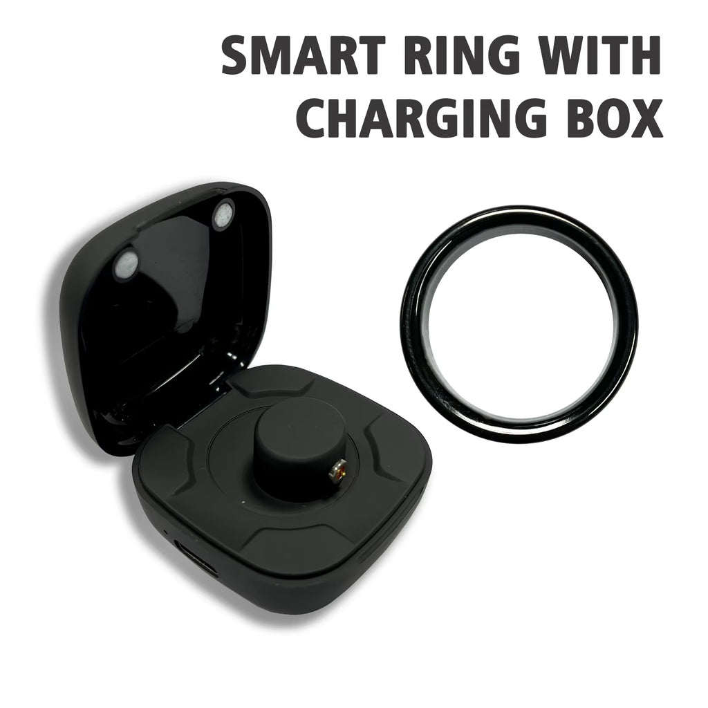 Smart Fitness Ring - Stainless Steel Novelty Ring for Men and Women with Wireless Function, Step Counting, and Sports Mode