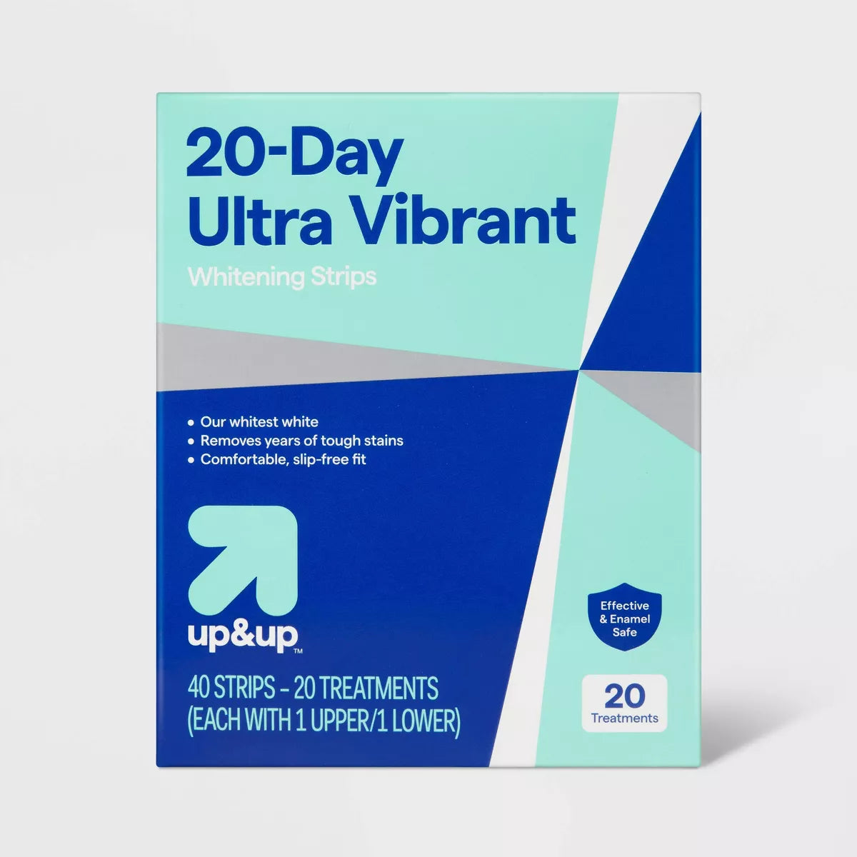 20-Day Ultra Vibrant Whitening Strips - Up&Up™