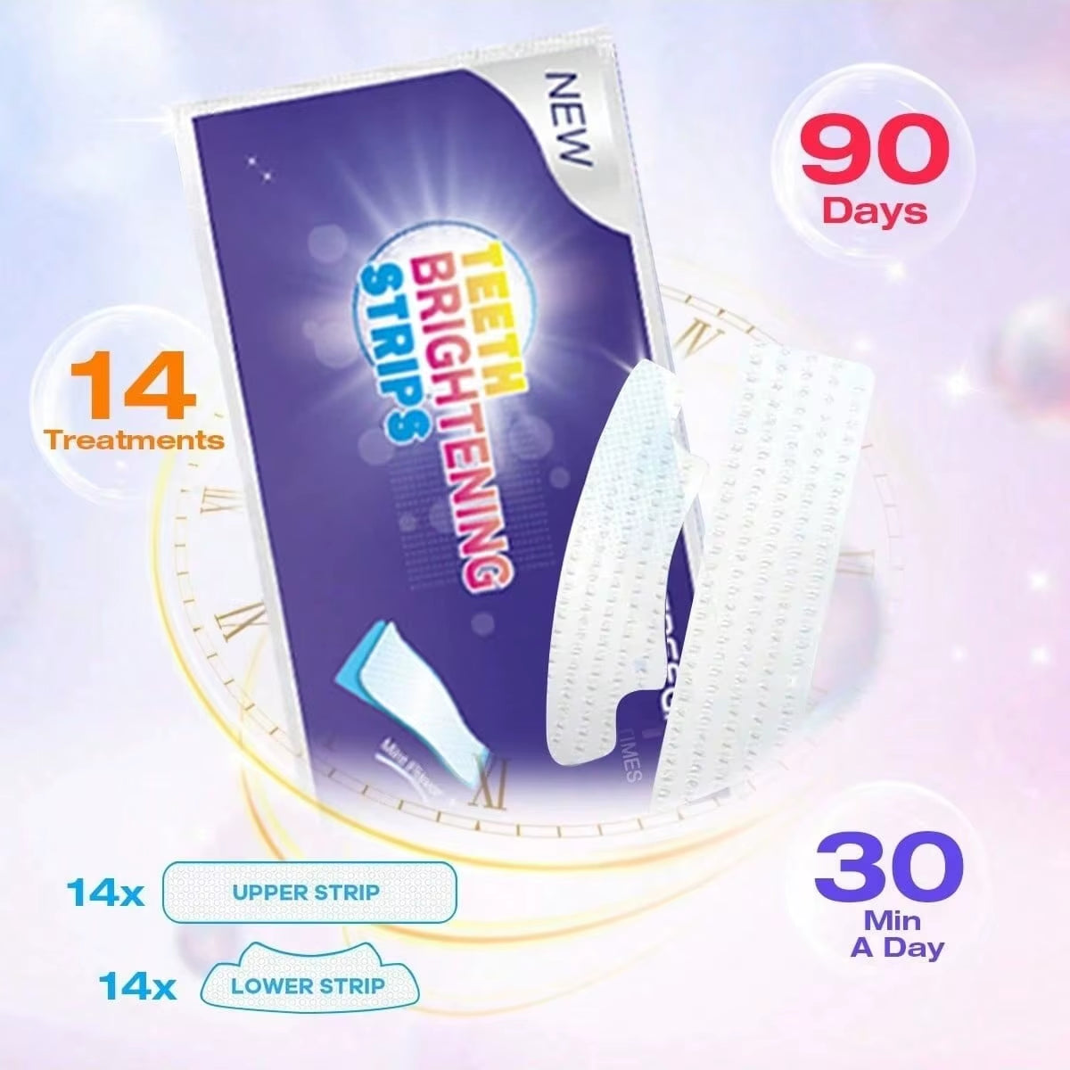 9D Whitener Strips Teeth Brightening Strips White Strips for Teeth Whitening Teeth Effect Oral Tooth Teeth Whitening Strips Gift