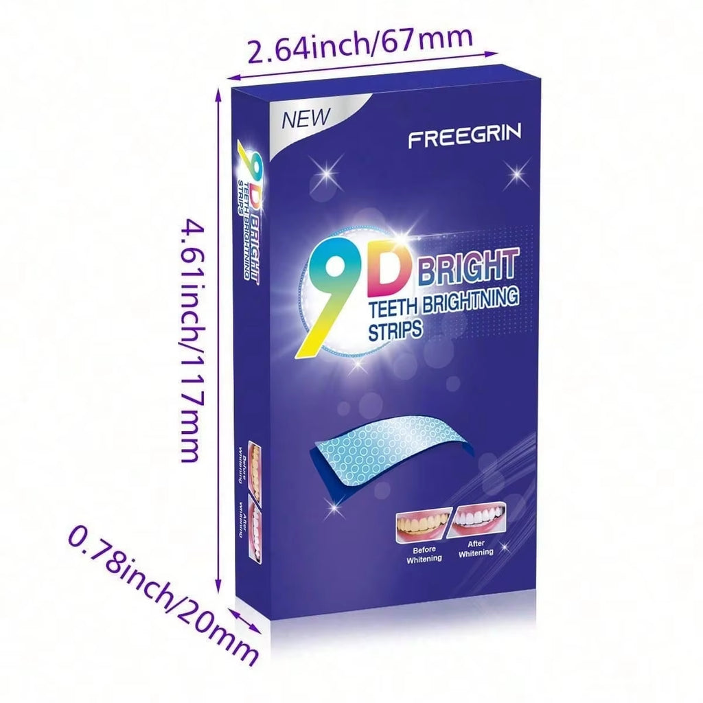 9D Whitener Strips Teeth Brightening Strips White Strips for Teeth Whitening Teeth Effect Oral Tooth Teeth Whitening Strips Gift
