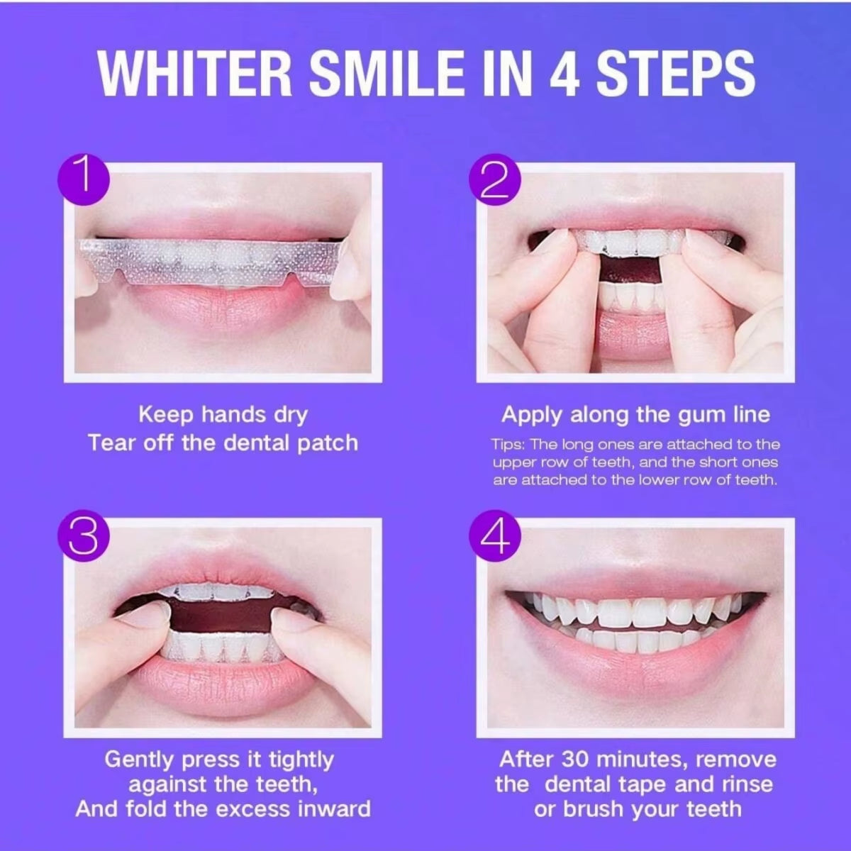 9D Whitener Strips Teeth Brightening Strips White Strips for Teeth Whitening Teeth Effect Oral Tooth Teeth Whitening Strips Gift