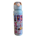 K Pop Demon Hunters Kawaii Cartoon Figure Water Bottle – Girls’ Summer Sports Large Capacity Plastic Bottle | Portable for Hikin