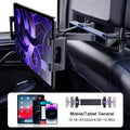 Car Headrest Tablet Holder 360 Degree Adjustable Stretchable Phone Holder Backseat Tablet Mount Universal 4-12.9 Inch